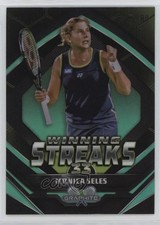 2024 Topps Graphite Winning Streaks Aqua Refractor /199 Monica Seles #WS-MS 0v2