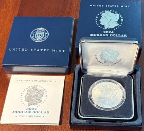 2024-P Morgan Silver Dollar UNC. 0.94 Oz Silver. OGP/COA. Only 275,000.  Rare.