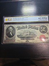 1917 2$ Legal Tender "Braceletback" PCGS Graded 62ppq