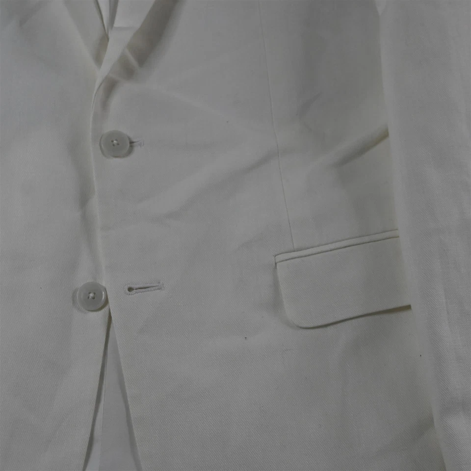 全新 Jos A Bank 40R 白色亚麻修身男式西装外套运动外套 — 第 3/4 张图片