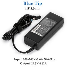 Genuine OEM 90W HP Blue Tip AC Adapter Charger 710413-001 19.5V 4.62A 4.5 3.0mm