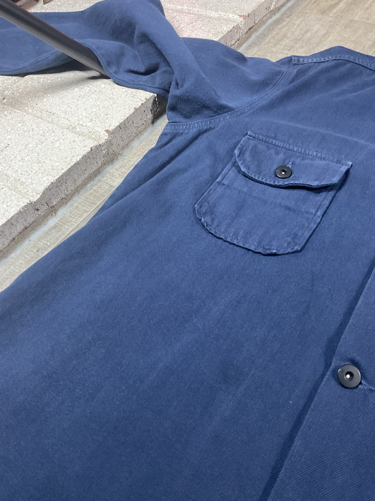 Rogue Territory Navy Button Down Shacket Shirt Ja… - image 9