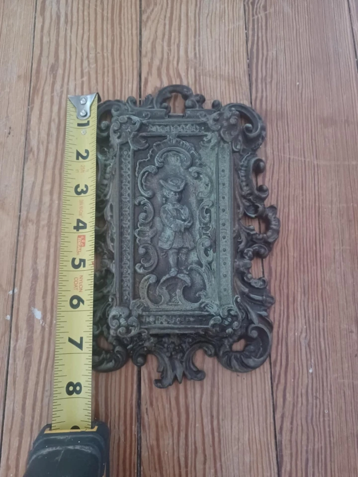 Llamador de puerta antiguo de hierro fundido de la tienda Coal Company - HALLAZGO RARO Foto 4 de 4