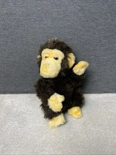 Vintage Dakin Monkey Plush Dark Brown Chimp 10" Stuffed Animal Toy Lovey 1988