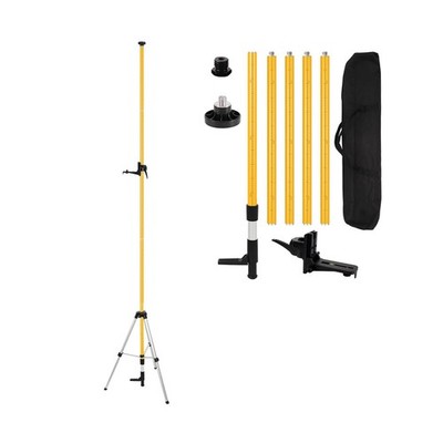 12Ft/3.7M Professional Laser Level Pole with Tripod & Mount - 1/4'' ... Fast Ship