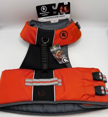 NEW Backcountry x Petco Dog Flotation Vest Life Jacket Size XL Orange