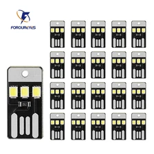 20Pack Mini USB LED Book Light 5V 0.2W Portable Night Lamp for Laptop Power Bank