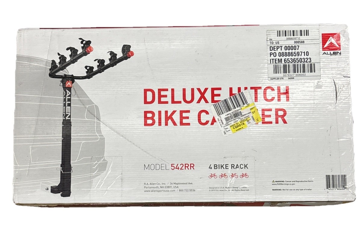 Allen Deluxe Hitch Bike Carrier 4 Bikes Car Mount with Folding