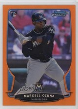 2013 Bowman Chrome Orange Refractor 19/25 Marcell Ozuna #108 1n6v