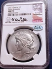 2023 NGC MS70 Peace Dollar (Mike Castle signature)
