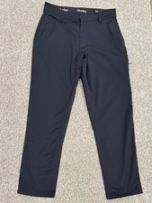 884 Hurley Men's 32x30 Black Jet Set Tech Straight Quick Dry Zip Pocket Pants