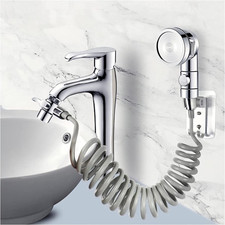 Sink Faucet Hose Sprayer Attachment handheld Sink Sprayer with ON/Off 7 Adapte