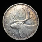1956 - Canada - 25 cent silver coin - Canadian Quarter