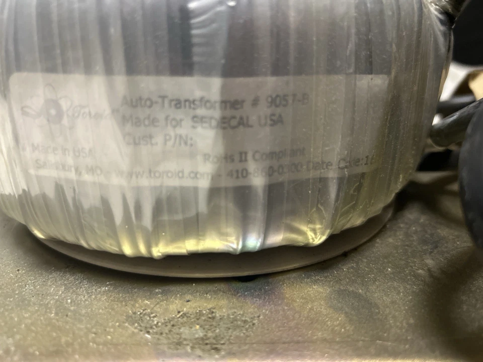 Toroid Corp Auto-Transformer 9057-B SEDECAL USA Multi-Tap 208/220/256V New - Image 3 of 4