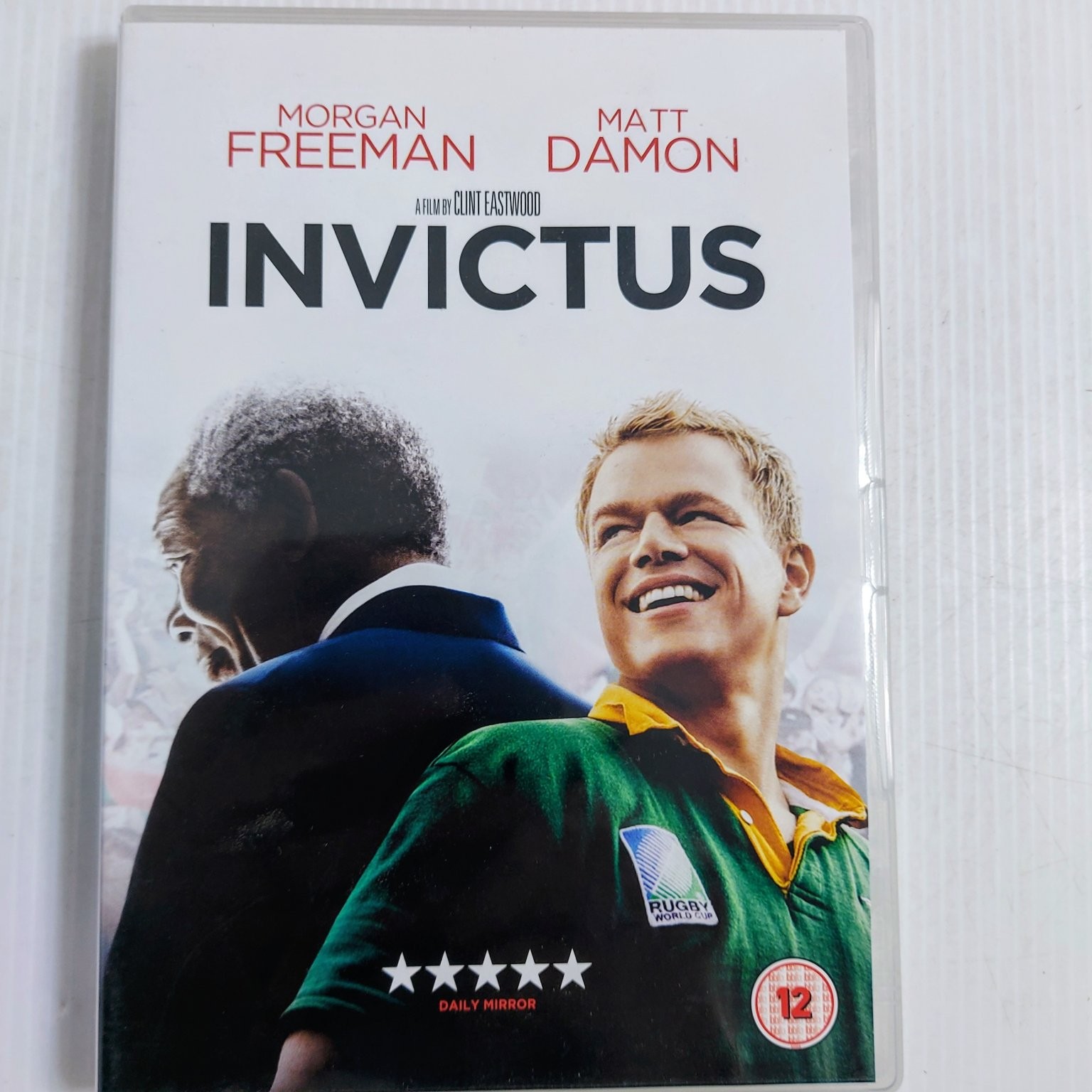 Invictus DVD Morgan Freeman Matt Damon Clint Eastwood Region 2 PAL Rugby Film
