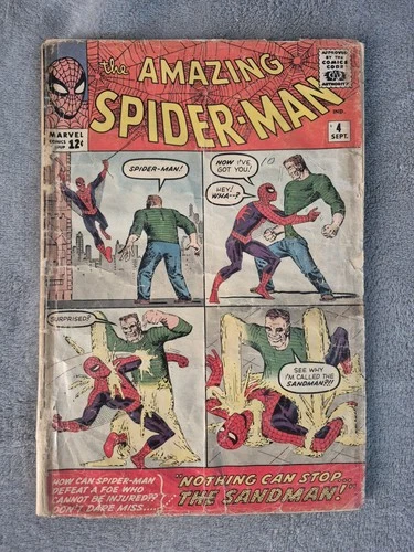 The Amazing Spider-man #4 1963 1st Appearance of Sandman Marvel Major Key Silver