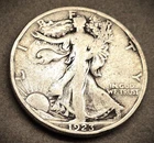 1923-S LIBERTY WALKING HALF DOLLAR ** A FINE COIN **  (7776)