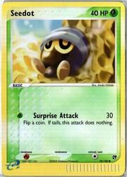 Seedot 76/100 EX Sandstorm Reverse Holo Common Pokémon Card