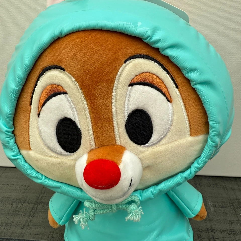 Chip & Dale Turquoise Raincoat Plush Doll Japan Disney Shop BNWT - Image 4 of 4