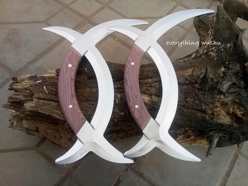 Doppelte Hirschhörner Ba Gua Yue Wushu Kungfu Hirschhorn Schwerter Ziwu Yuanyang Yue - Bild 1 von 5