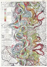 Sheet 7 - 1944 Harold Fisk Map Mississippi River Missisipi Alluvial Valley Poste