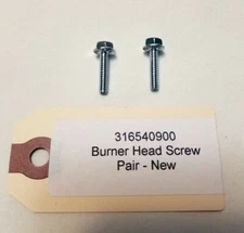 Burner Head Screw Pair - Grade 5 - New -  316540900  Frigidaire, Kenmore, Others