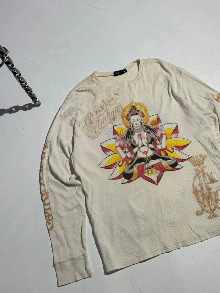 Christian audigier длинным рукавом футболка размер XL сделано в США - Изображение 3 из 4