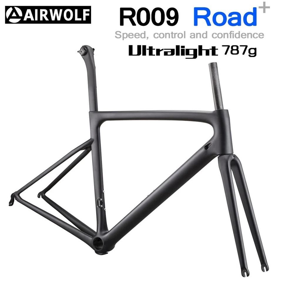 AIRWOLF T1100 Carbon Road Bike Frame Wheelset 700*25c Racing Bicycle Ultralight - Image 2 of 4
