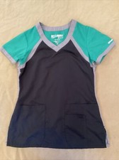 Grey  s Anatomy Scrub Top Xs Active Womens Grey Green