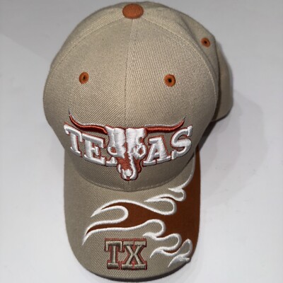 Texas Longhorns Baseball Cap Hat Sams Cap- 3D Embroidered