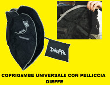COPRIGAMBE ANTIPIOGGIA ANTIGELO UNIVERSALE PER SCOOTER DIEFFE CON PELLICCIA