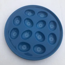 Homer Laughlin Fiesta Peacock Blue Deviled Egg Tray