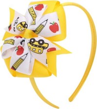 Back to School Headbands Pencil Hair Bands for 1 Count Pack of 1 , Yellow