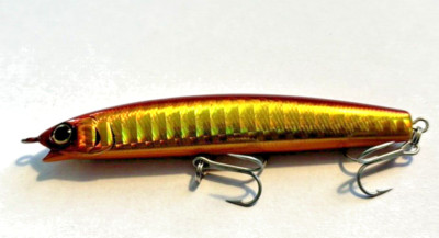 Illex / Jackall Seira Minnow 80 SS Wobbler, Pencilbait, Kunstköder, 8cm, Sinking