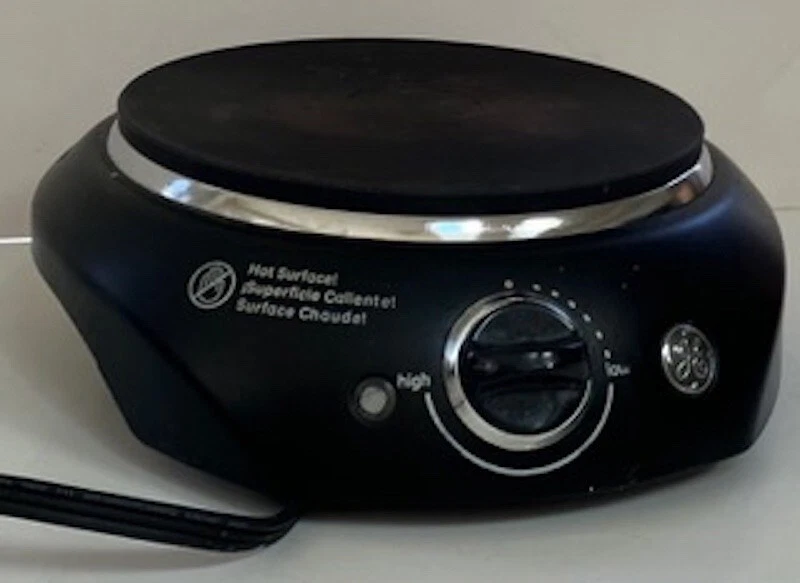 General Electric Black Single Burner Hot Plate. Model #169215 | eBay