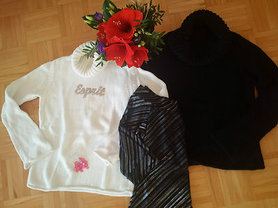  KUSCHELIG WARM~2x ESPRIT-ROLLKRAGEN PULLOVER~Gr. 36-38-40~S M~KLEIDUNGSPAKET
