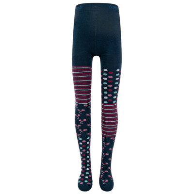 EWERS Strumpfhose Flipside Ringel/Punkte gemustert Mini Mädchen