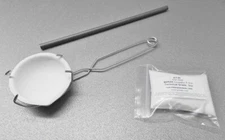 250 Gram Melting Kit Melt Gold Silver Crucible Dish Borax Tong Graphite Rod Set