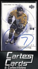 Cliff Ronning 2001-02 Upper Deck Challenge for the Cup #47 TTM/IP Signed Auto