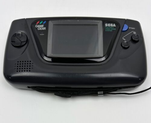 SEGA Game Gear Handheld System - Black w/ Strap Tested & Working - Picture 1 of 12