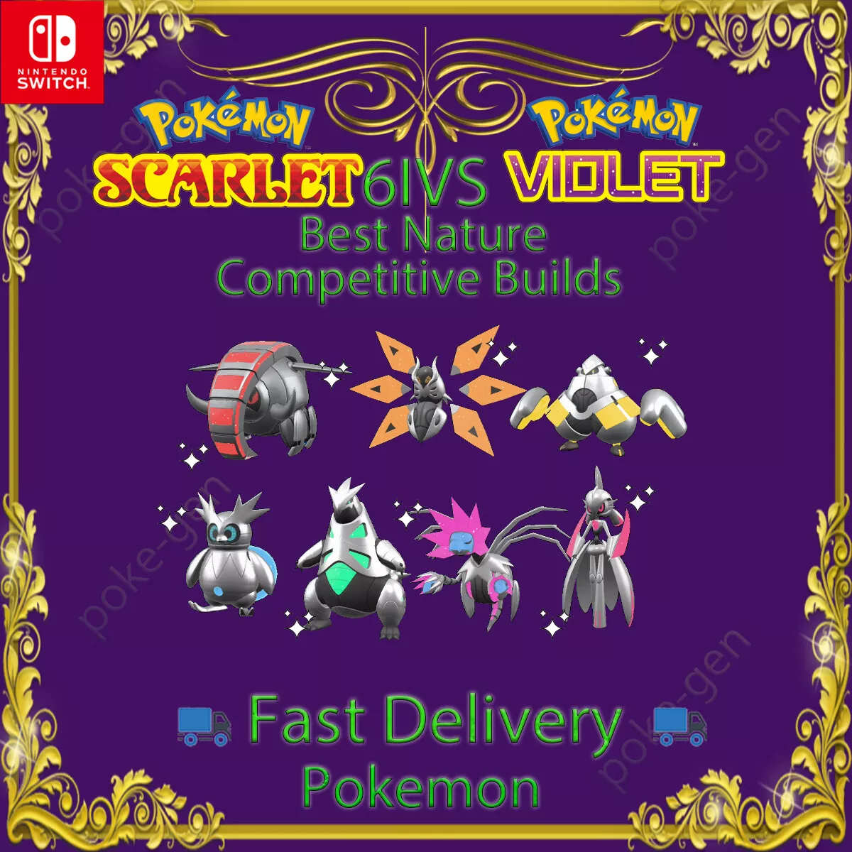 🌟Pokémon Scarlet & Violet🌟All Future Paradox Pokémon 6IV (Violet  Exclusives)