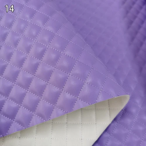 Luxury Quilted PU Leather Car Upholstery Fabric Diamond Argyle Sewing Material - Picture 37 of 43