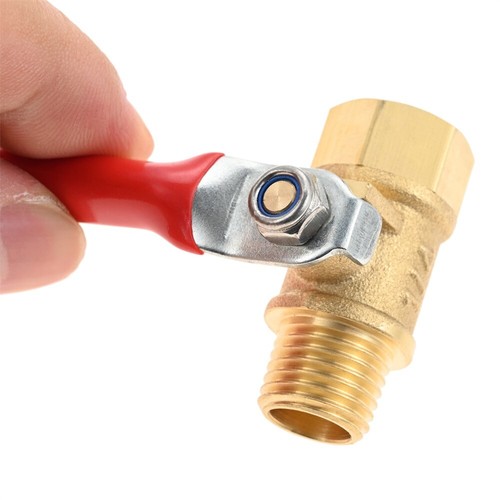 1Pack 1/4" Heavy Duty Air Compressor Brass Ball Valve Shut Off Switch - Picture 9 of 9