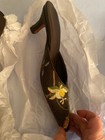 CHELSEY TEXTILES Womens Brown/leather EMBROIDERED Floral Slip On Ladies ShoesSz6 — photo 10