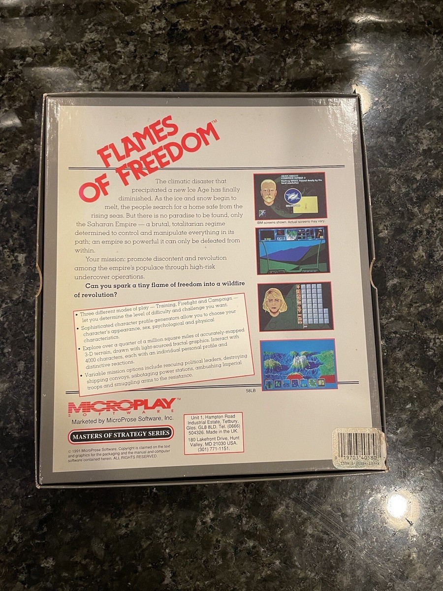 Flames Of Freedom PC Big Box 5.25” | eBay