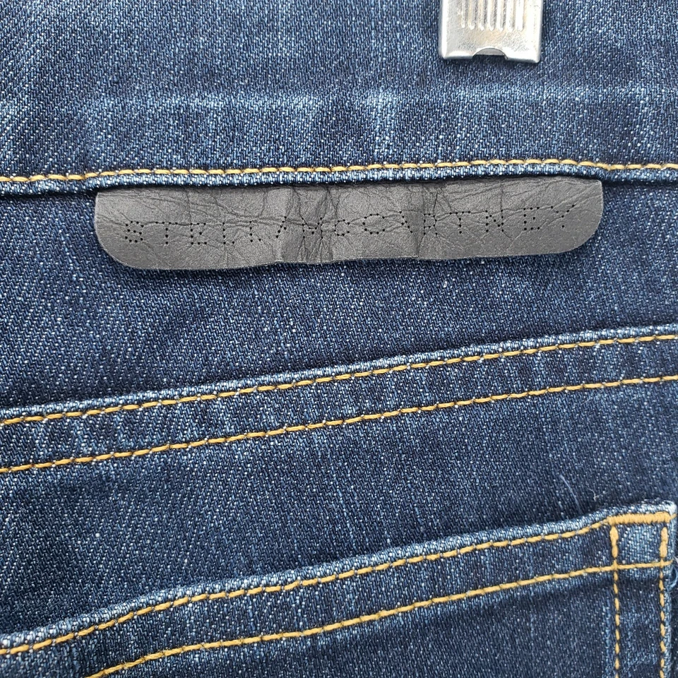 Pantalones de mezclilla ajustados azules para mujer Stella Mccartney dobladillo desgastado talla 28 hechos en Italia Foto 4 de 4