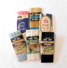 Vintage Sewing Notions Trims Bias Tape Rick Rack Piping Hem You Choose