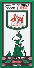 S&H GREEN STAMPS SINCLAIR GAS STATION DINO OLD SIGN REMAKE ALUMINUM SIZE OPTIONS