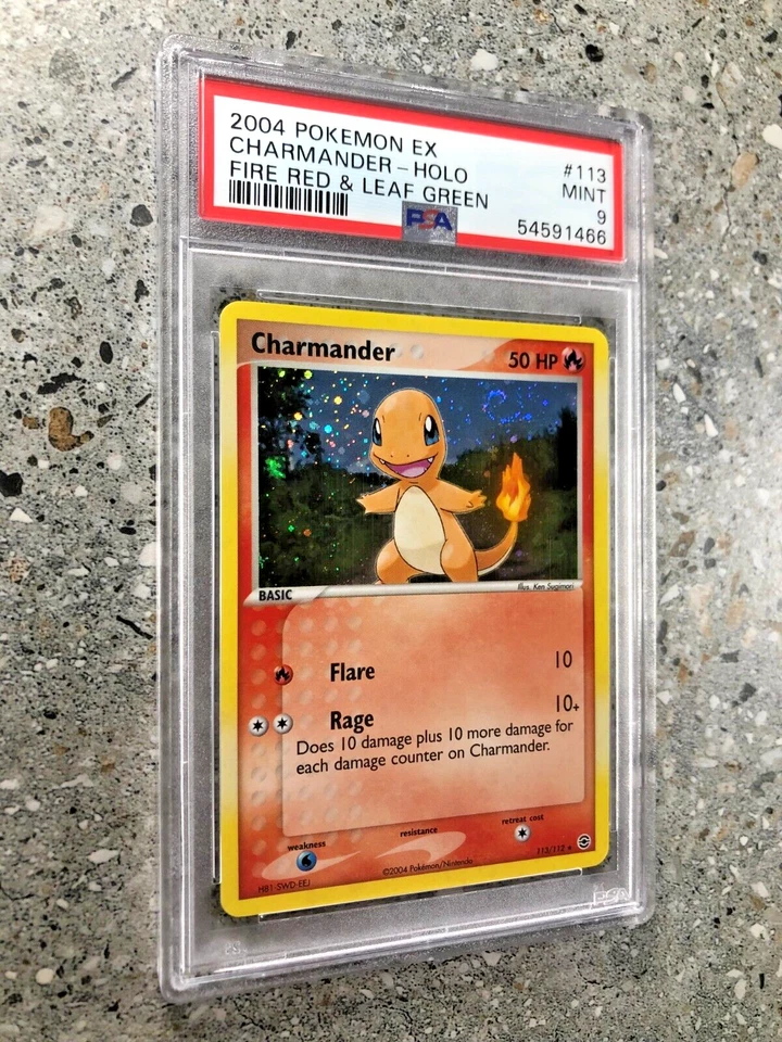 Pokemon TCG Cards Charmander 113/112 FRLG Secret Rare PSA 9 MINT * SWIRL * - Image 3 of 4