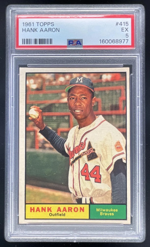 1961 Topps #415 Hank Aaron PSA 5